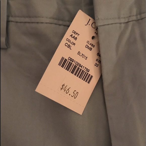 JCrew 9" Gramercy khaki short Pale Blue Size 33 - Picture 5 of 6